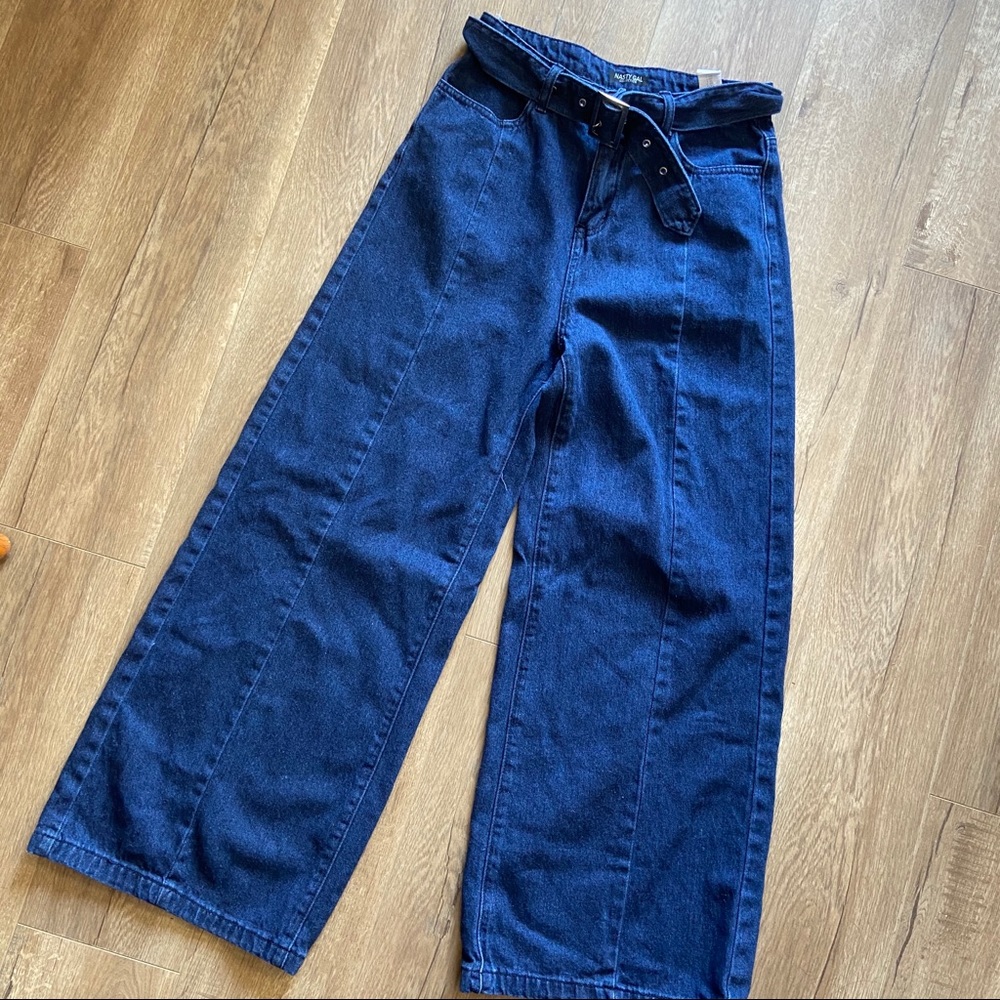 Nasty Gal Collection Flare Cropped Jeans